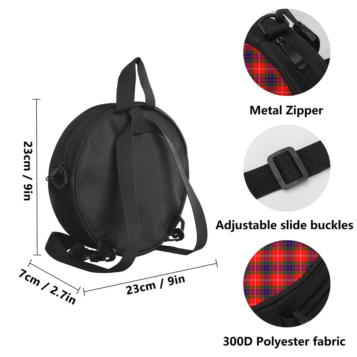 Abernethy Tartan Round Satchel Bags