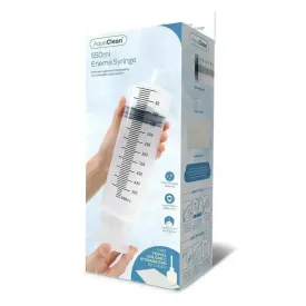 AquaClean 550ml Enema Syringe - 550 ml Capacity with Free Travel Douche Included