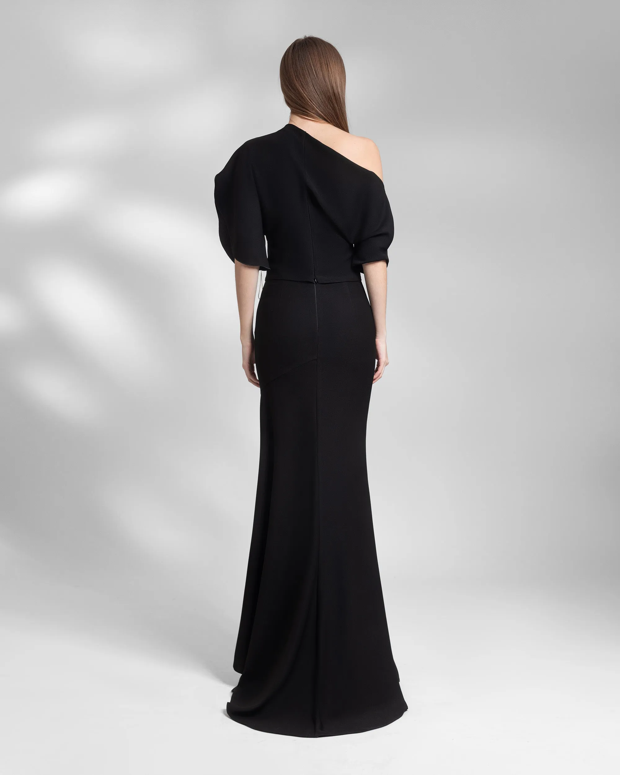 Asymmetrical Neckline Dress