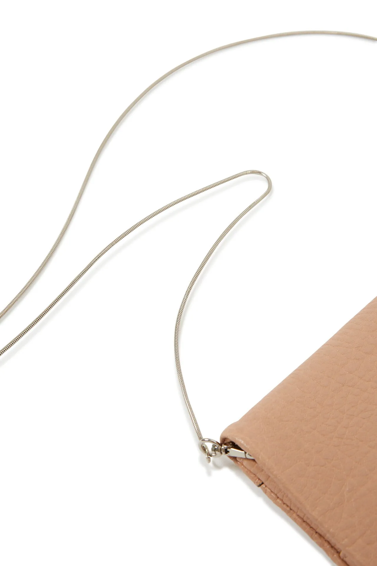 BARLETTA FOLD OVER CLUTCH & HANDBAG IN ITALIAN BLUSH LEATHER