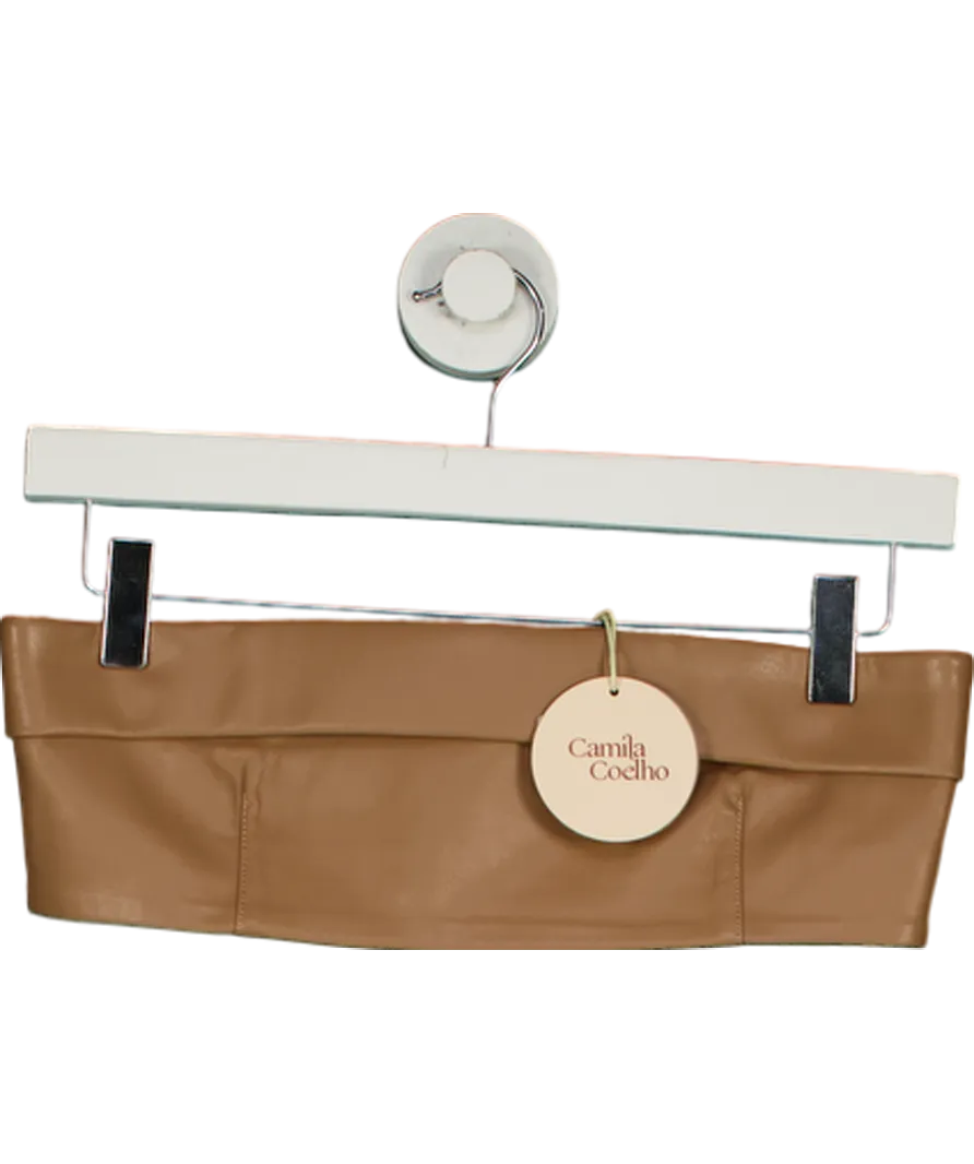 Camila Coelho Beige Bruna Bralette UK S