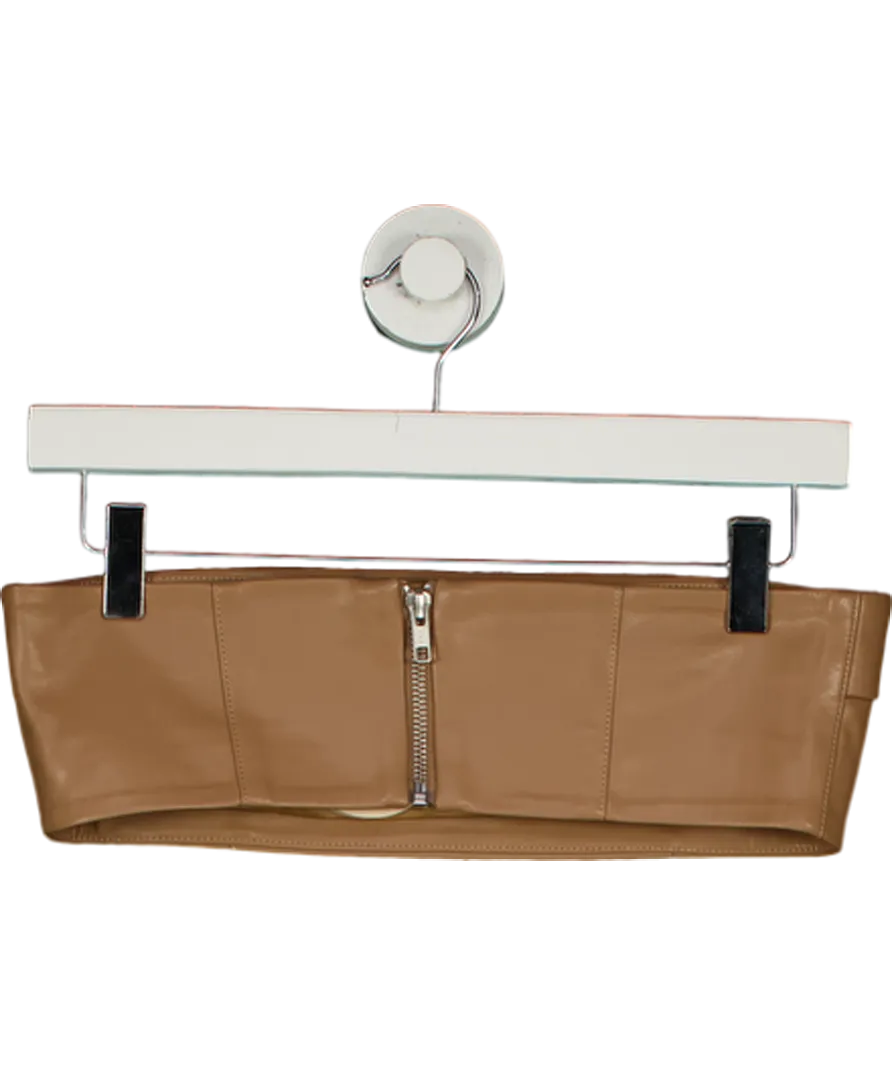 Camila Coelho Beige Bruna Bralette UK S