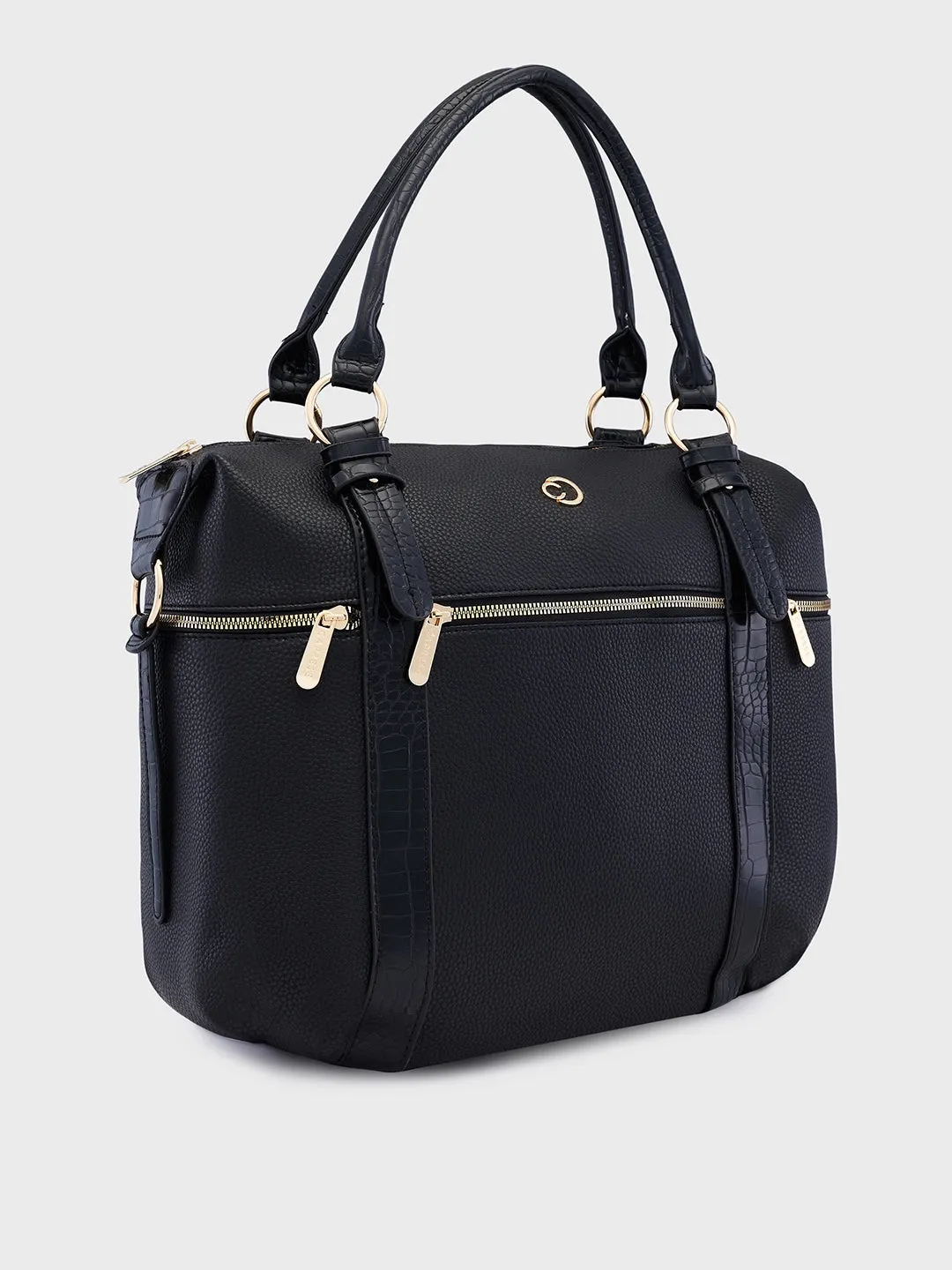 Caprese Nicole Satchel XL Black
