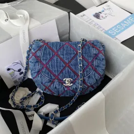 CC592 Printed Denim Message Bag / HIGHEST QUALITY VERSION