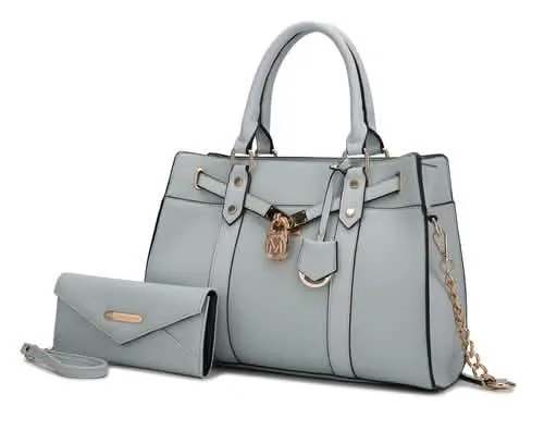 Christine Sustainable Chic Satchel Bag with Coordinating Wallet
