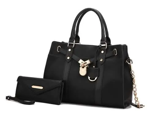 Christine Sustainable Chic Satchel Bag with Coordinating Wallet
