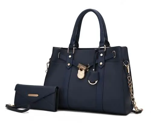 Christine Sustainable Chic Satchel Bag with Coordinating Wallet