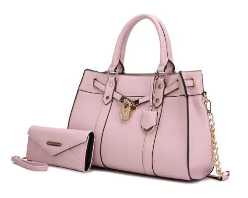 Christine Sustainable Chic Satchel Bag with Coordinating Wallet