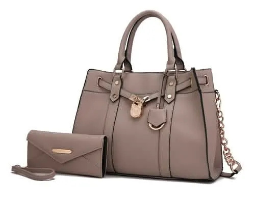 Christine Sustainable Chic Satchel Bag with Coordinating Wallet