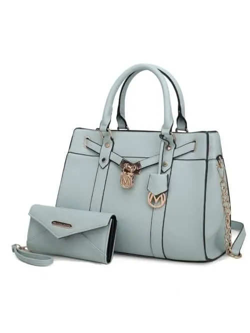 Christine Sustainable Chic Satchel Bag with Coordinating Wallet