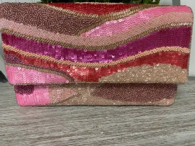 Crystal Sands Beaded Clutch