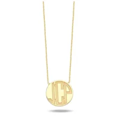 Custom WR Monogram Pendant in Plazza Deco