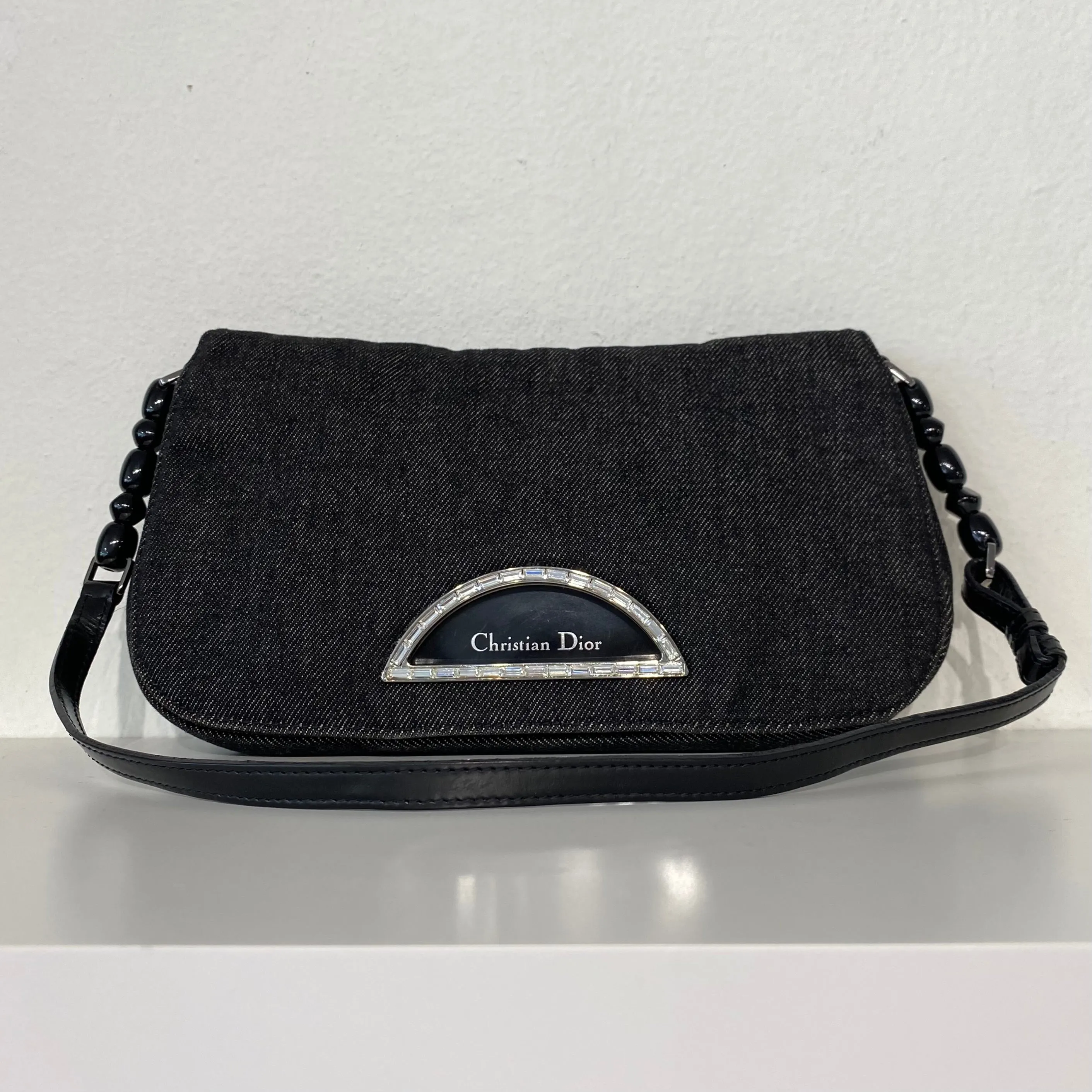 Dior Black Denim Malice Bag