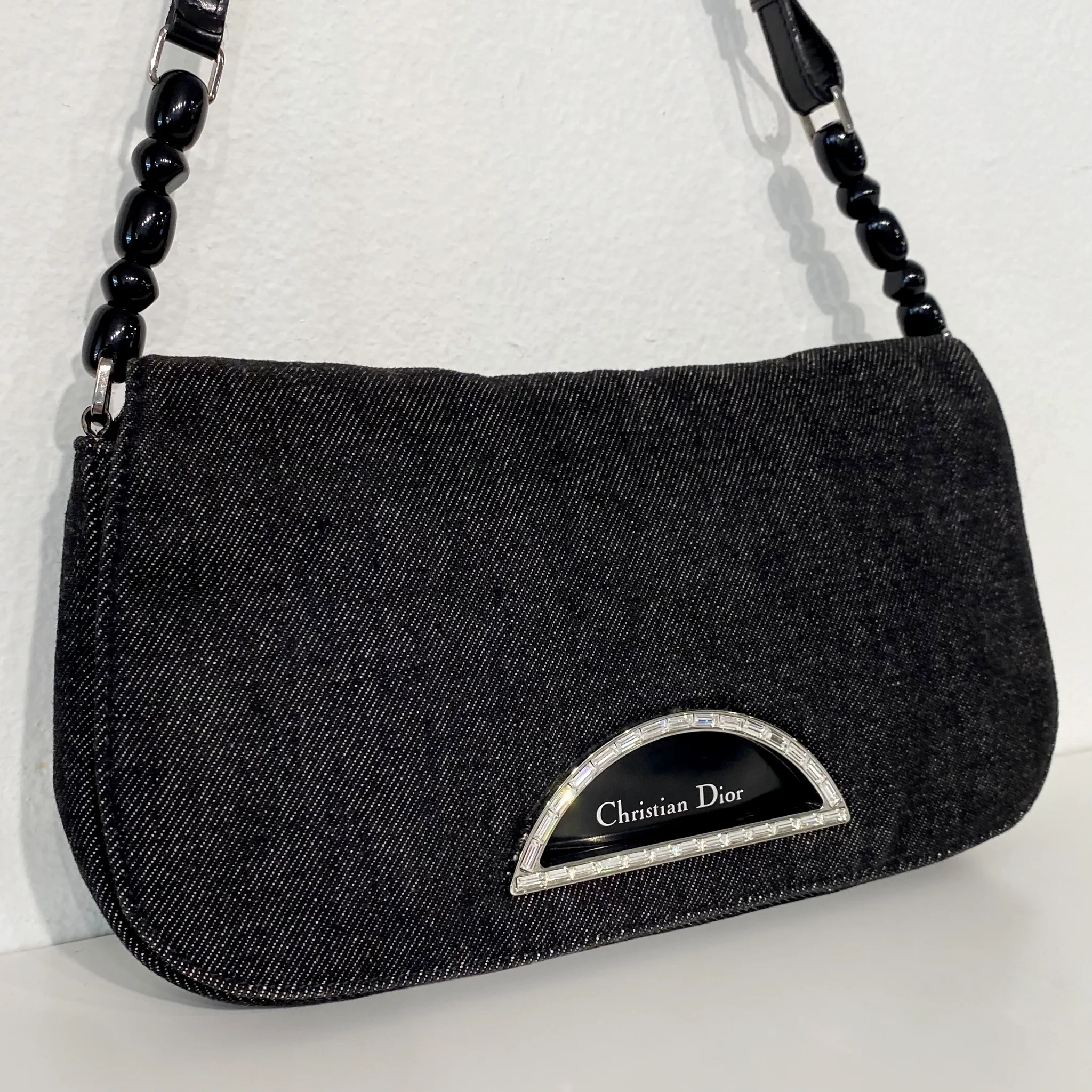Dior Black Denim Malice Bag