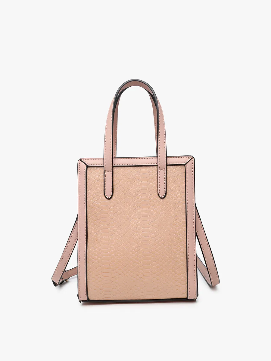 Emmie Vegan Snake Rectangular Satchel