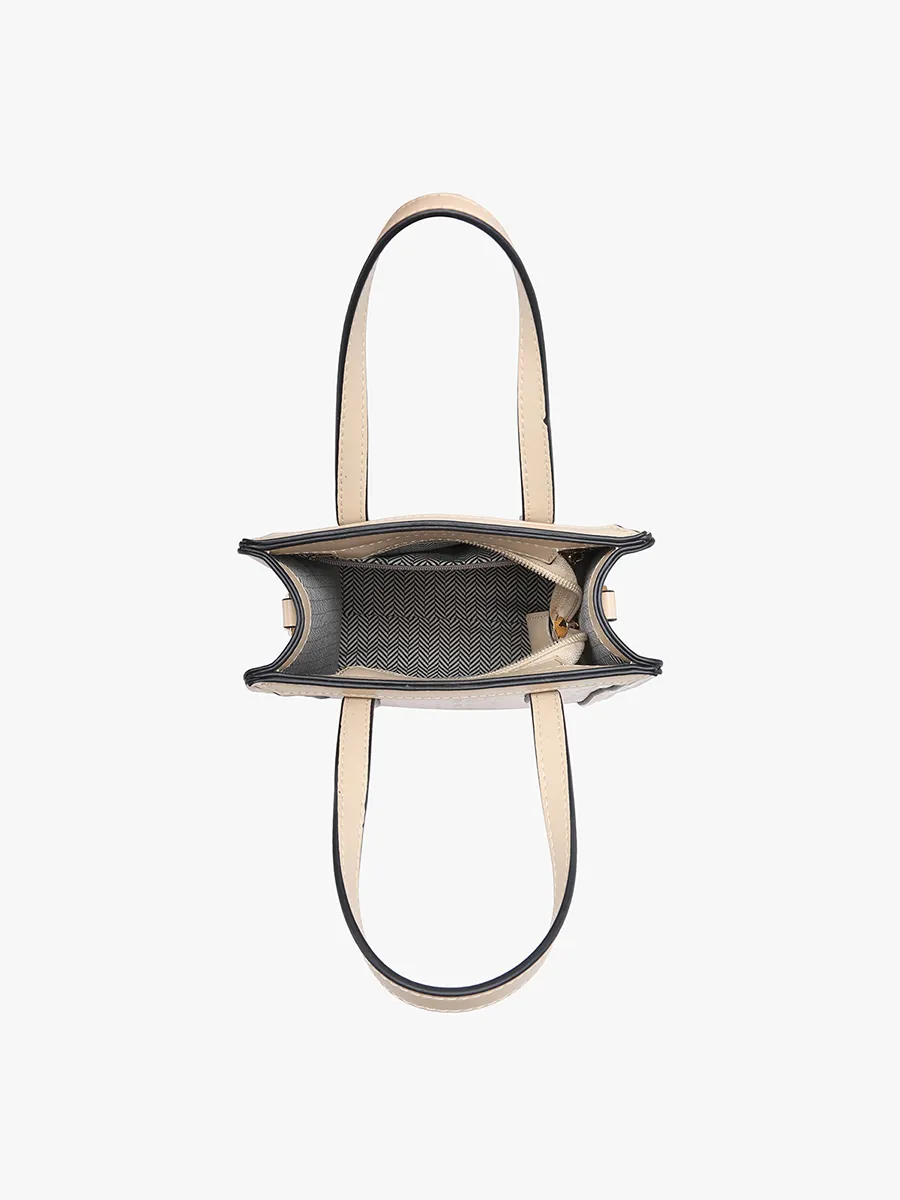 Emmie Vegan Snake Rectangular Satchel
