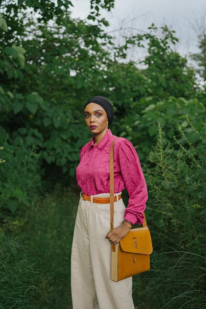 Epitome - Veg Tan Leather Satchel Bag (Unisex)