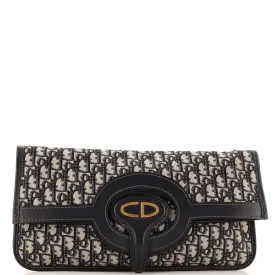 Fold Over Clutch Oblique Canvas
