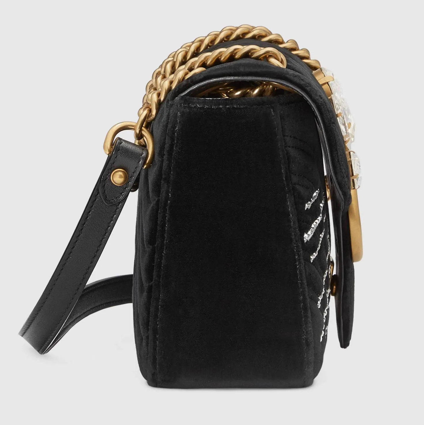 GG Marmont Small Shoulder Bag, Black