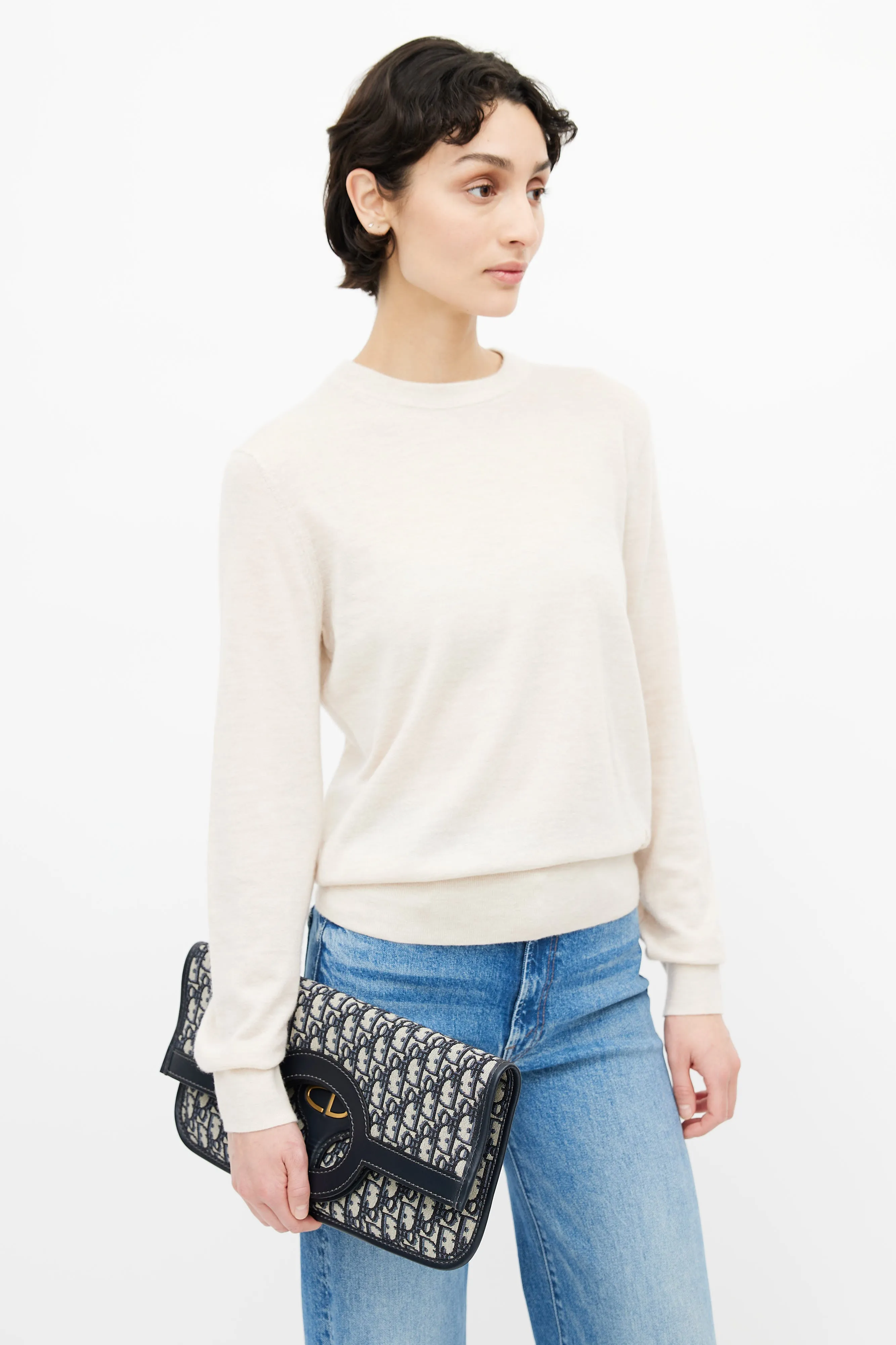 Grey Oblique Monogram Foldable Clutch