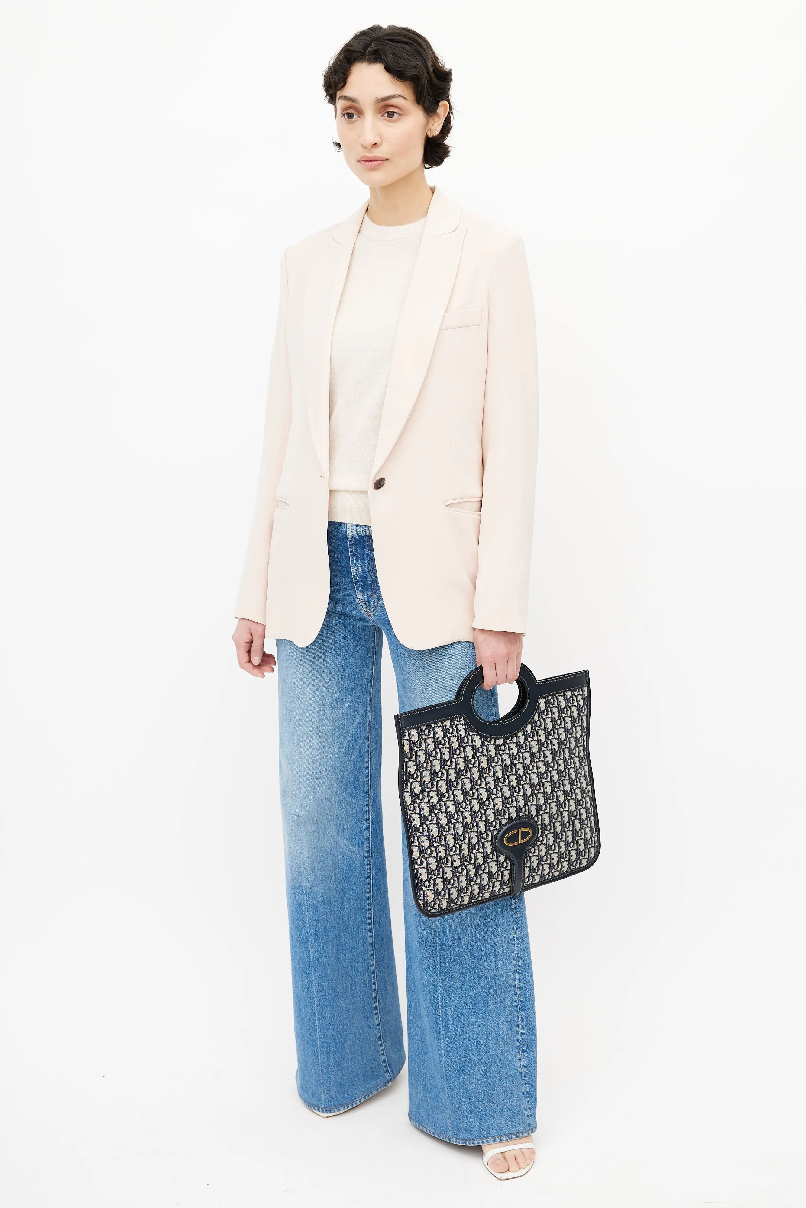 Grey Oblique Monogram Foldable Clutch
