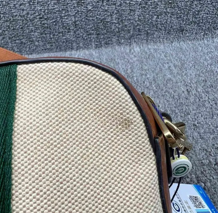 Gucci Brown Supreme Cloth Satchel Bag