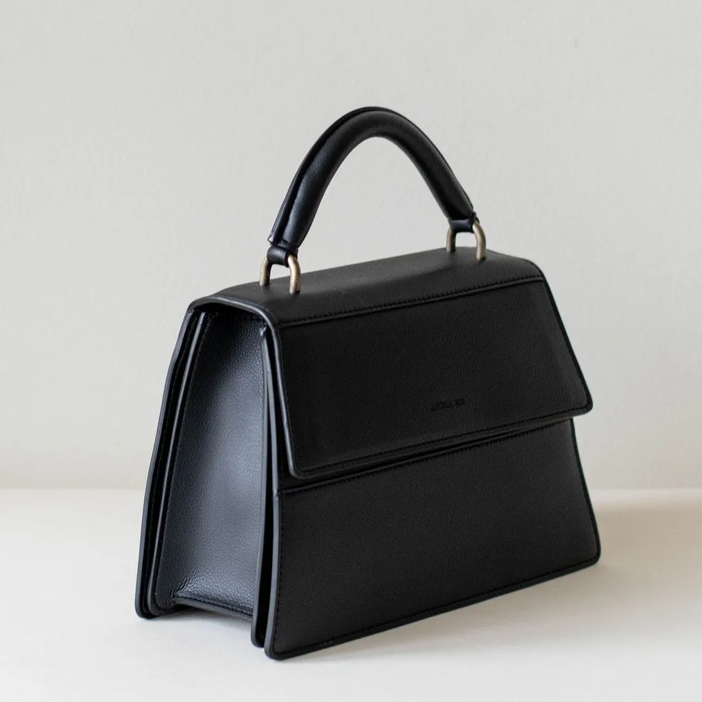 Hamilton Satchel with Signet in Black