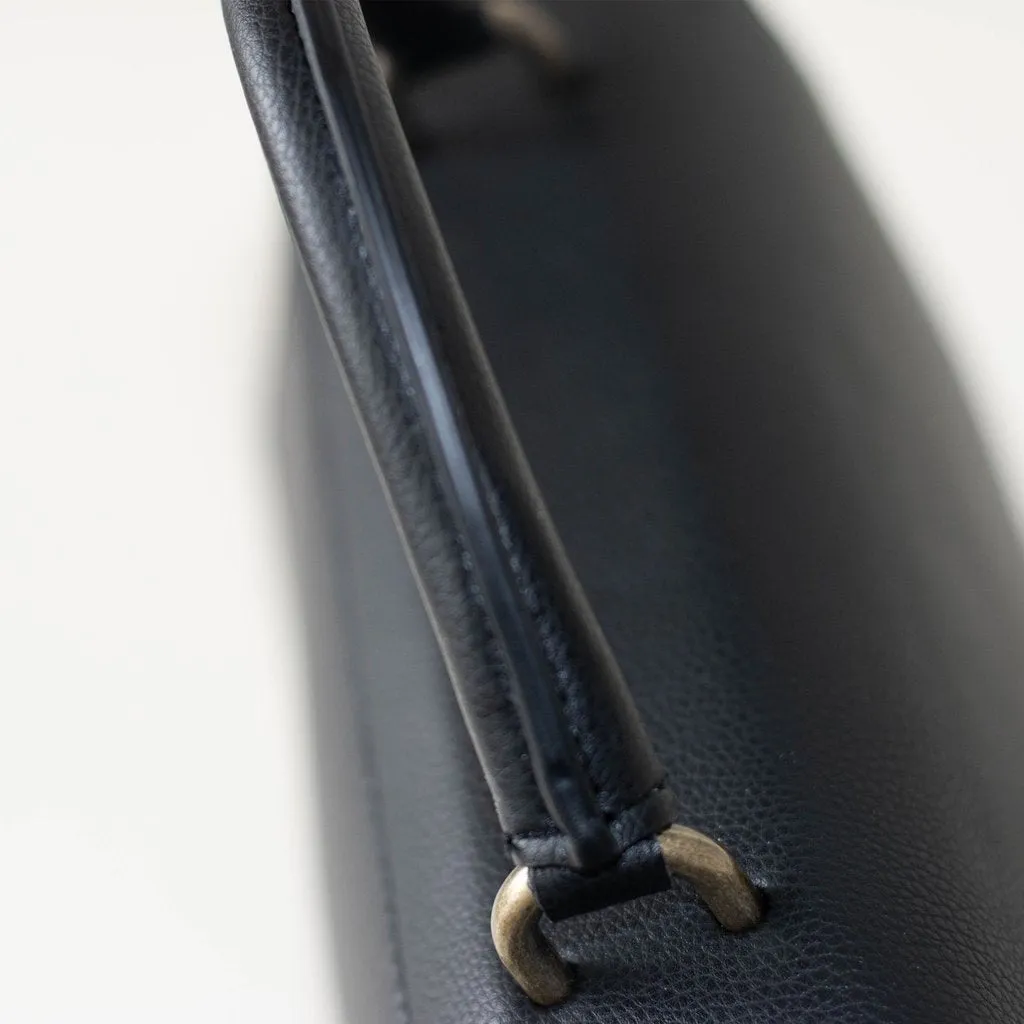 Hamilton Satchel with Signet in Black
