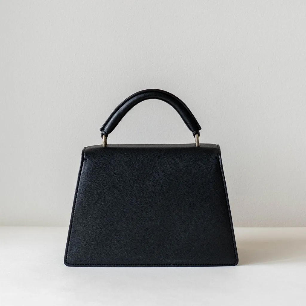 Hamilton Satchel with Signet in Black