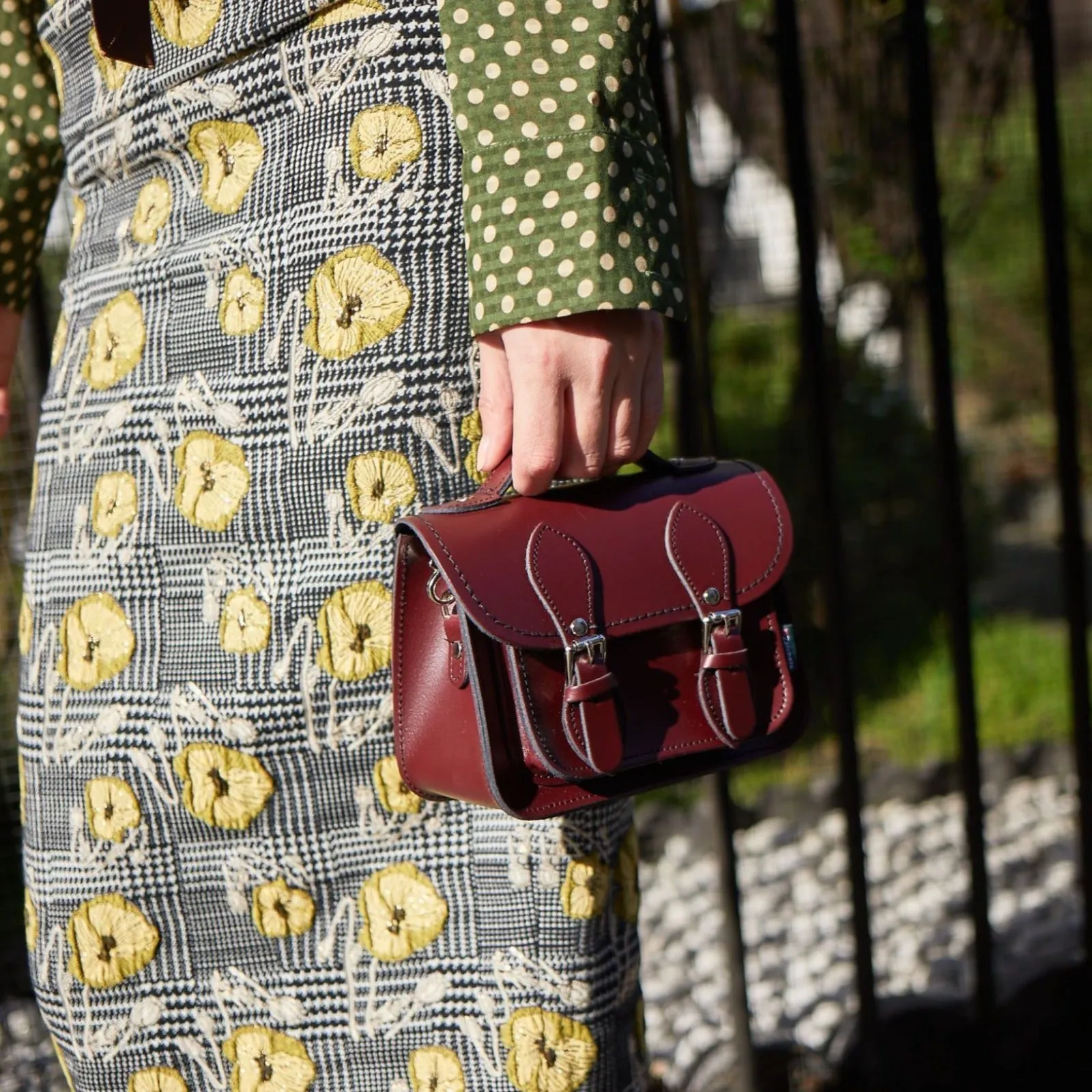 Handmade Leather Micro Satchel - Green