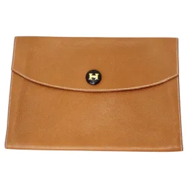 Hermes Pouchette Rio Envelope in Camel