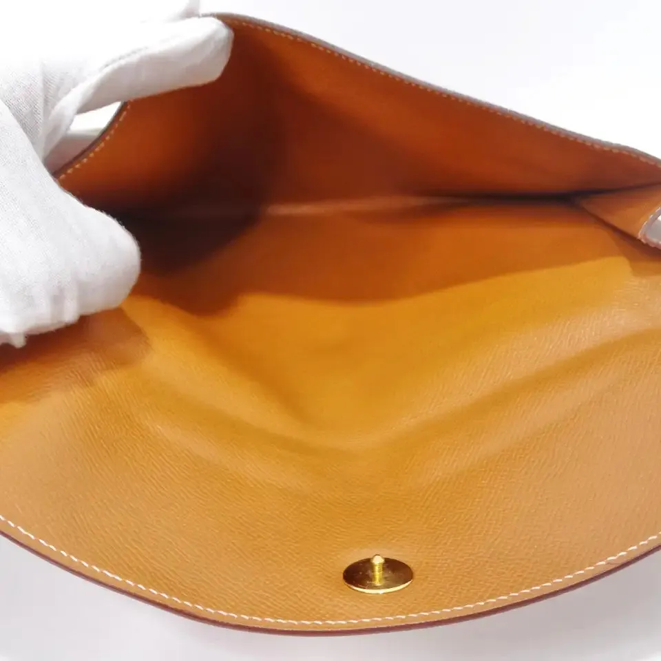 Hermes Pouchette Rio Envelope in Camel