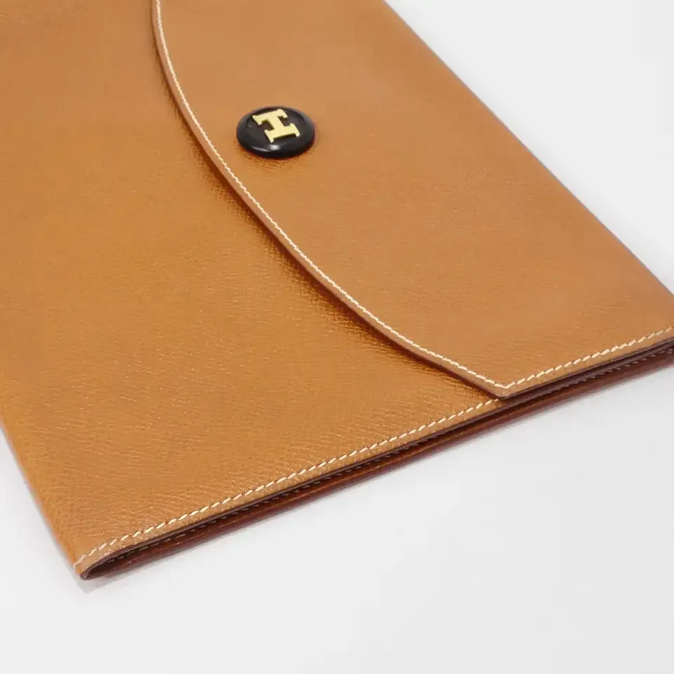 Hermes Pouchette Rio Envelope in Camel