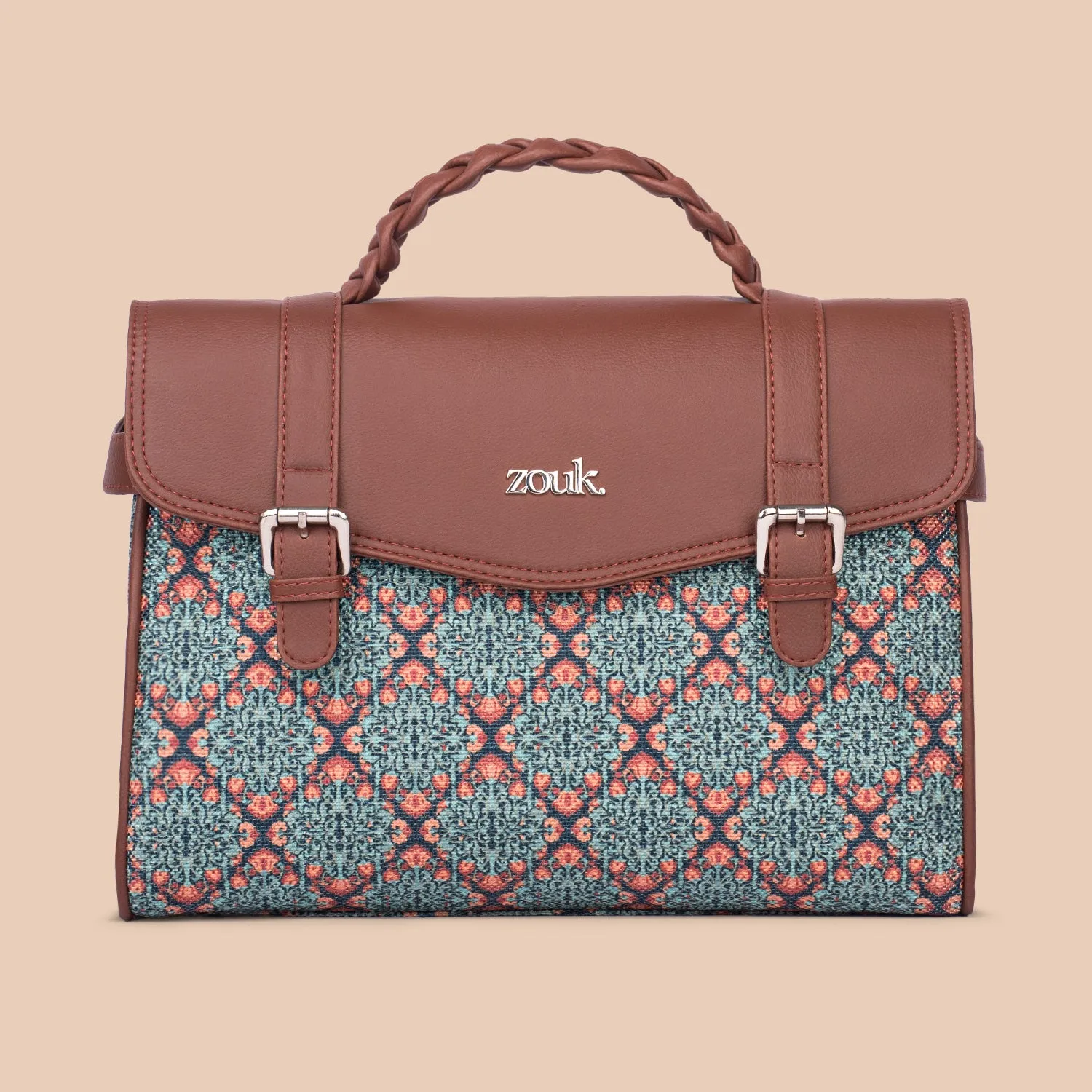 Konkona Heritage Satchel Bag - Kolkata Nouveau