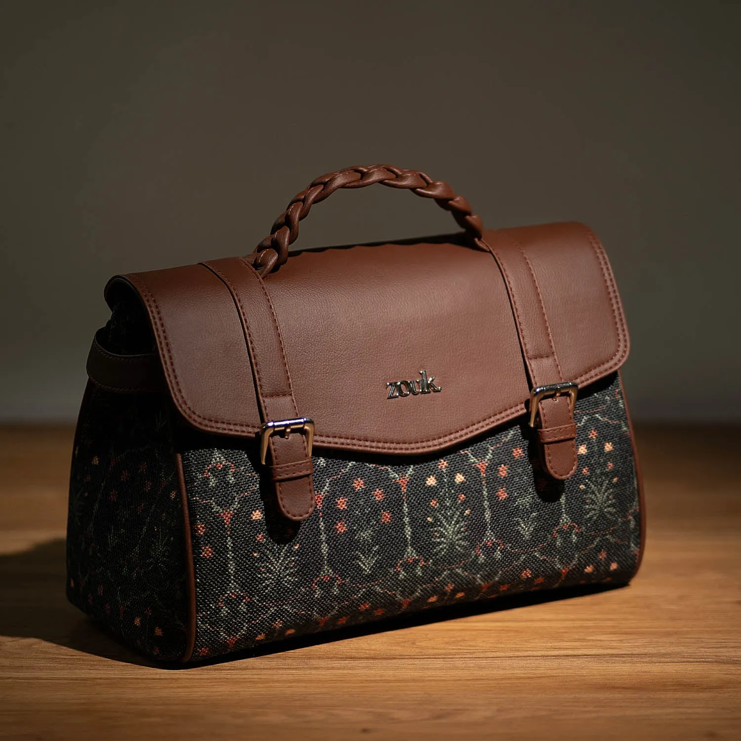Konkona Heritage Satchel Bag - Taj Guldasta