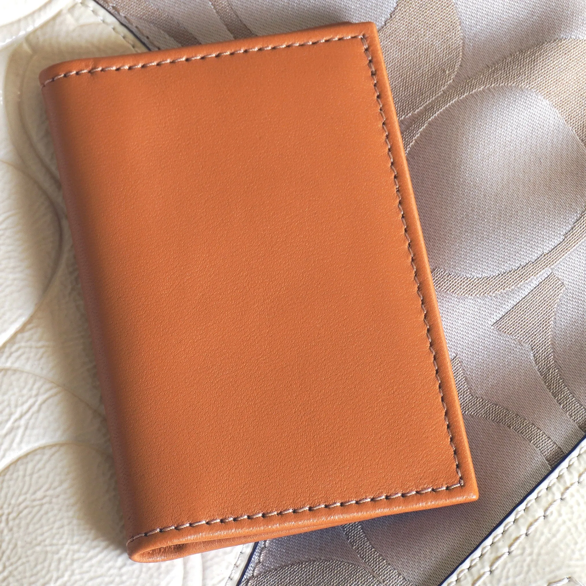 Leather Fold-Over Card Case