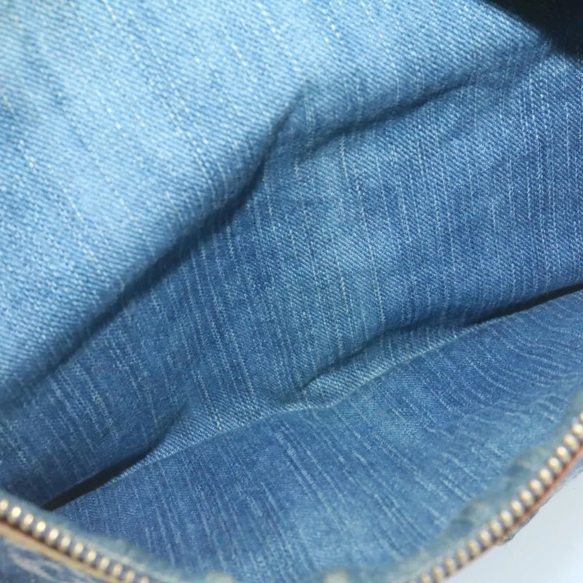 LOUIS VUITTON Monogram Denim Buggy GM Shoulder Bag Blue M95048 LV Auth 28314A