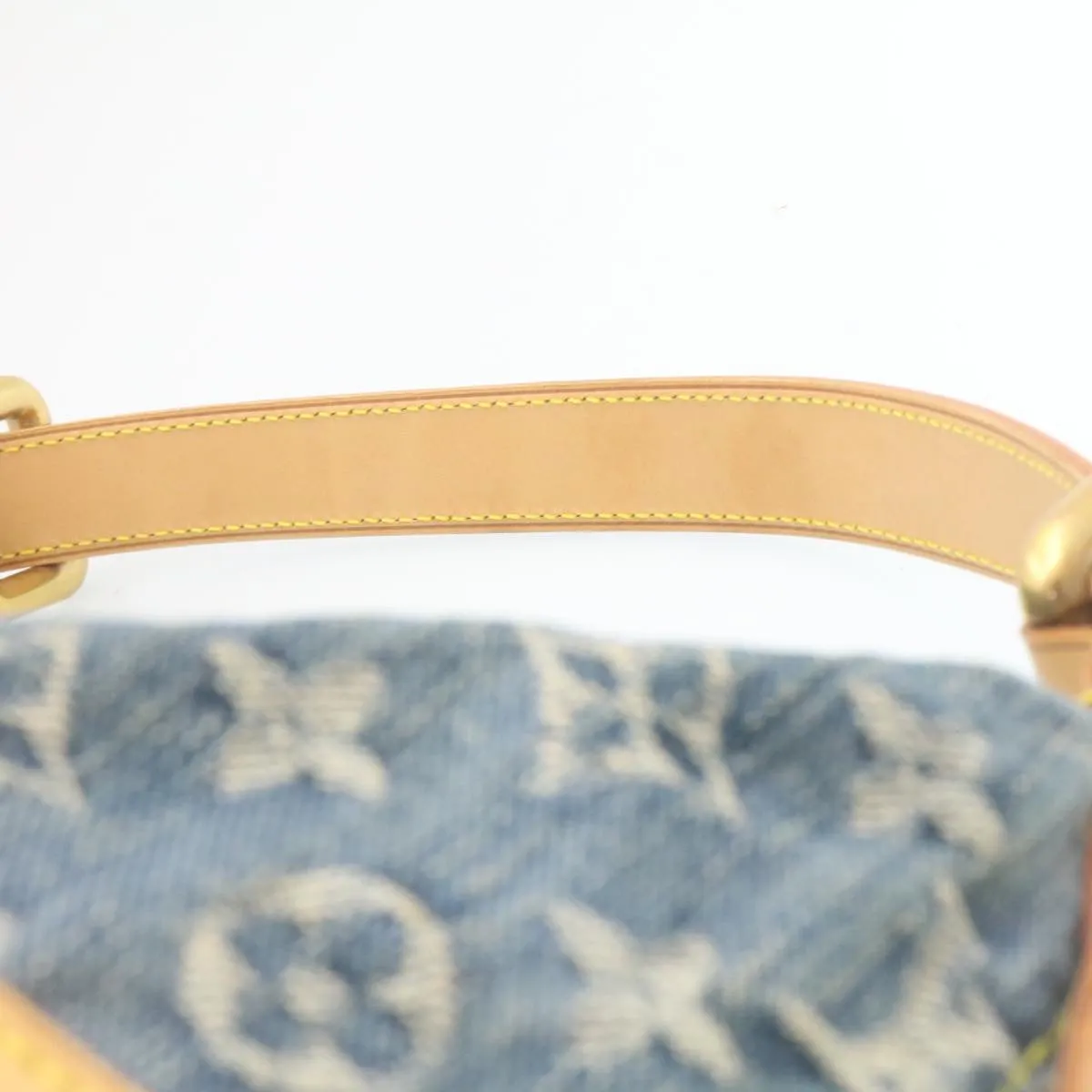 LOUIS VUITTON Monogram Denim Buggy GM Shoulder Bag Blue M95048 LV Auth 28314A