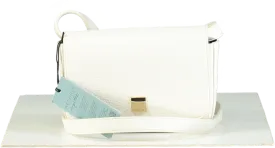 Marccain White Textured Leather Shoulder Bag