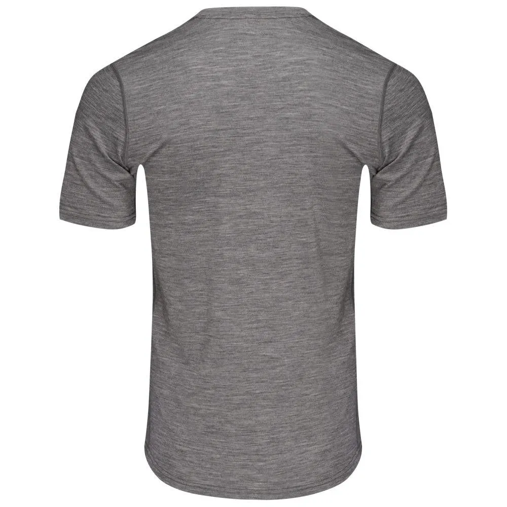 Mens Merino 150 V-Neck Tee (Charcoal)