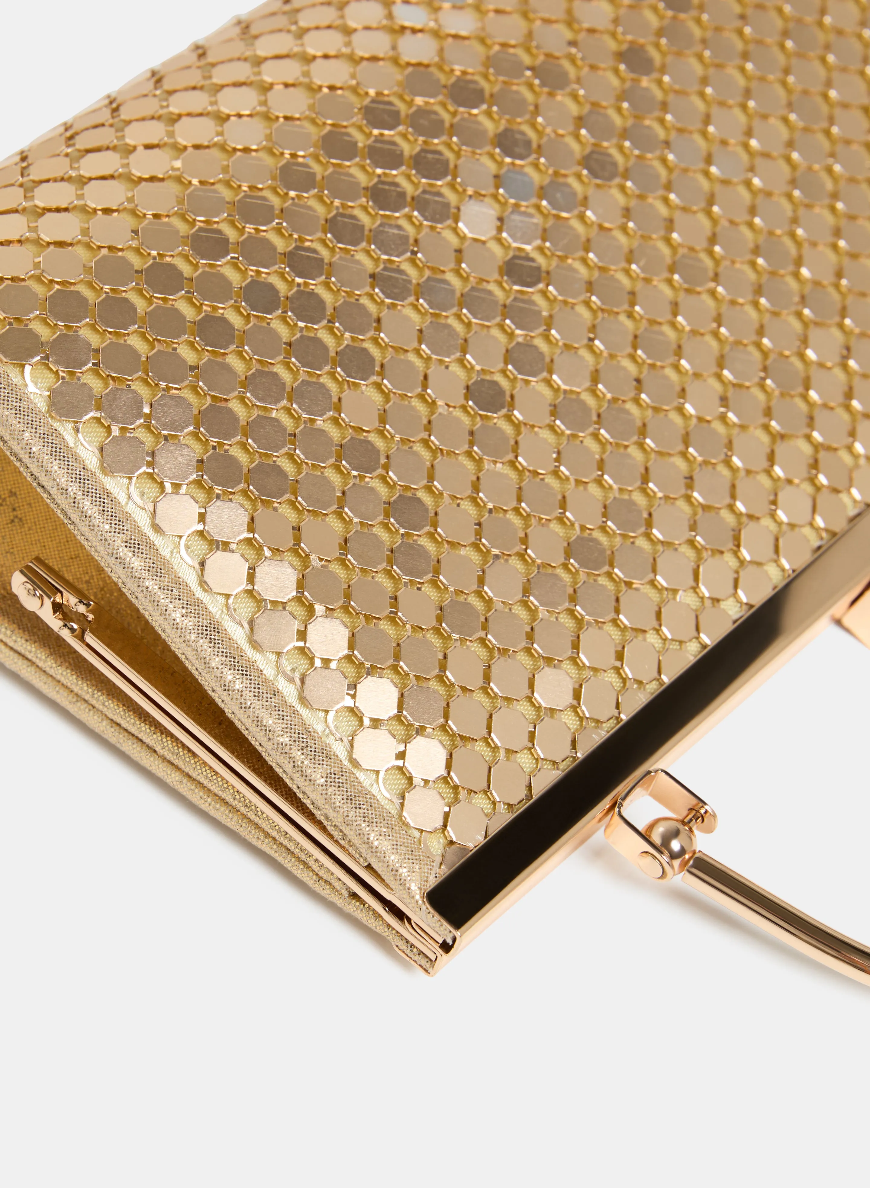 Metallic Mesh Clutch