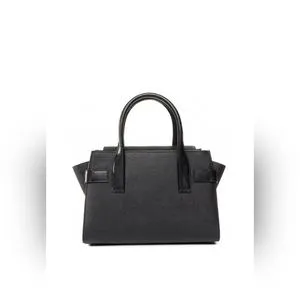 Michael Kors Carmen 35S2GNMS8L Medium Flap Satchel Bag In Black