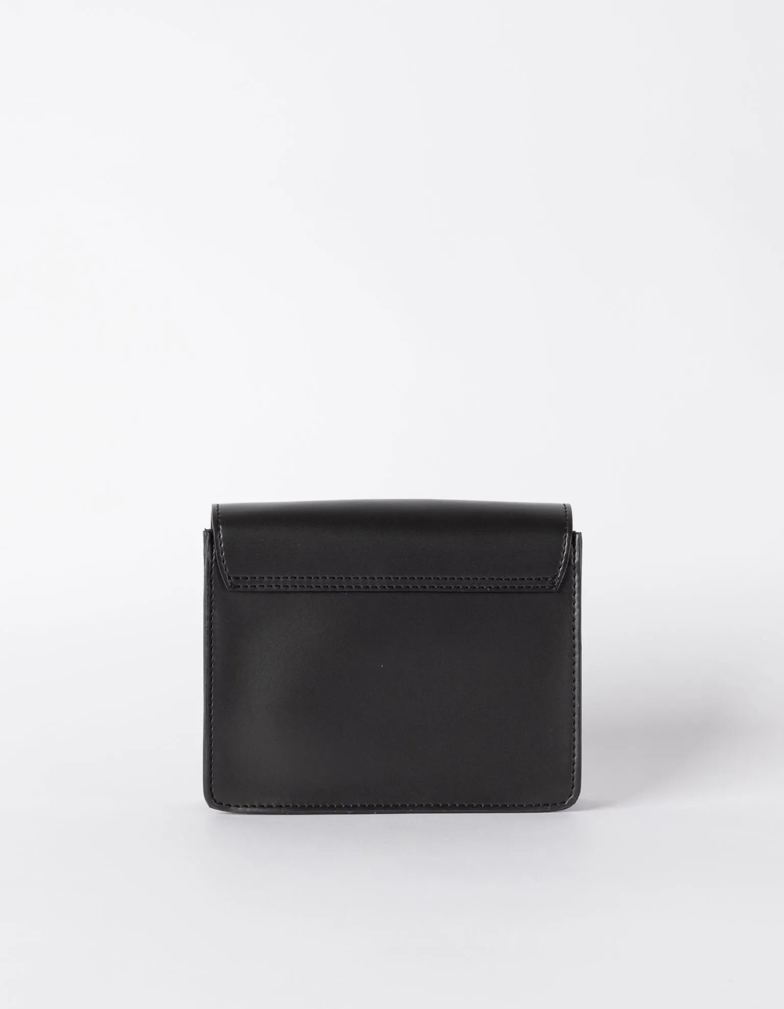 Mini Audrey Apple Leather Vegan Crossbody | Black