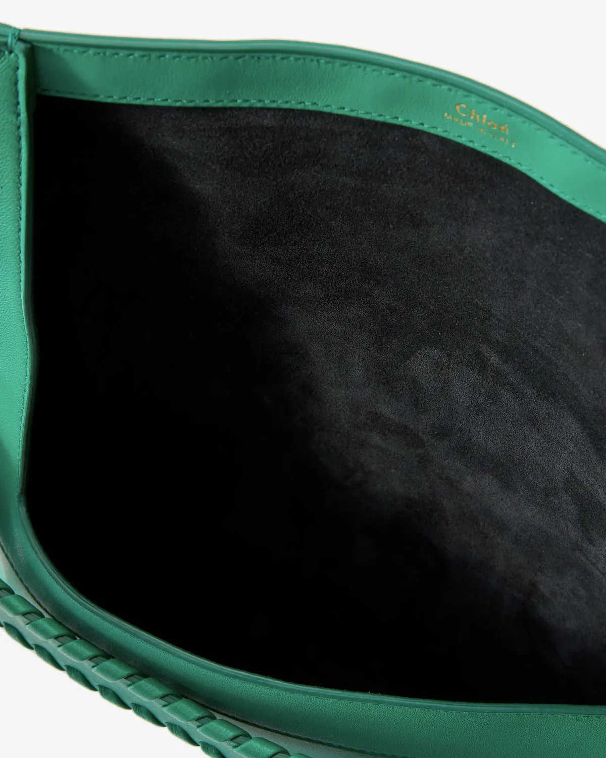 Mony Fold Over Clutch in Pop Green