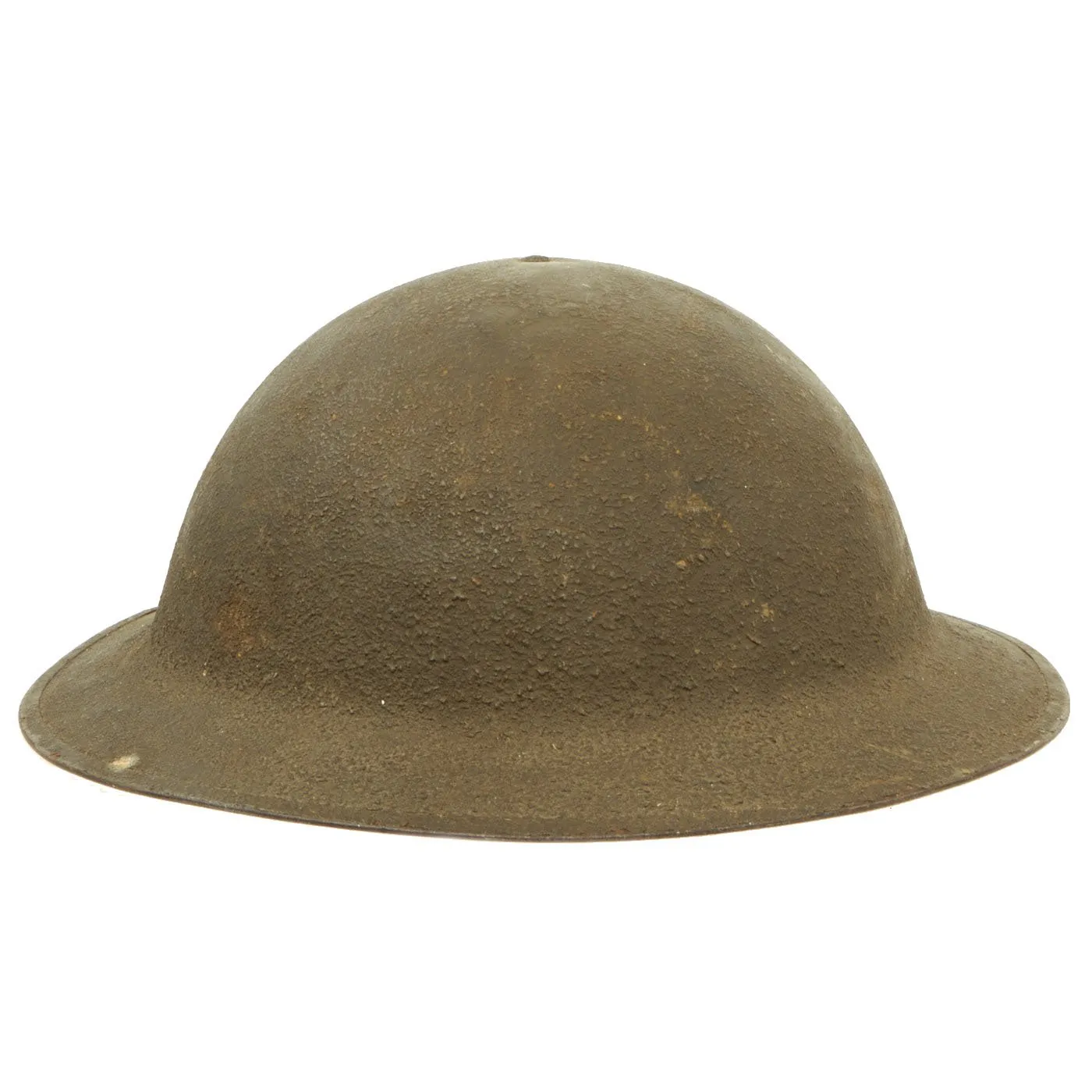 Original U.S. WWI M1917 Textured Paint Doughboy Helmet with SBR Gas Mask & Filter in Bag