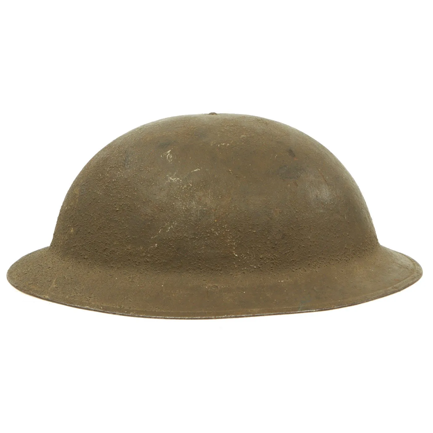 Original U.S. WWI M1917 Textured Paint Doughboy Helmet with SBR Gas Mask & Filter in Bag