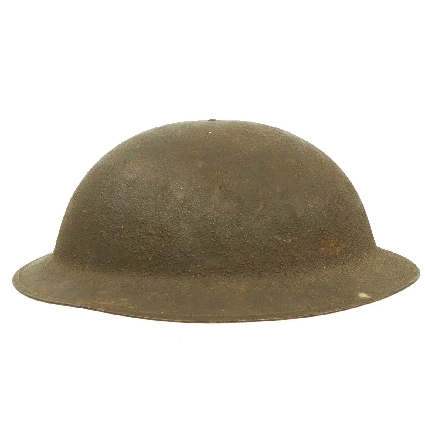 Original U.S. WWI M1917 Textured Paint Doughboy Helmet with SBR Gas Mask & Filter in Bag