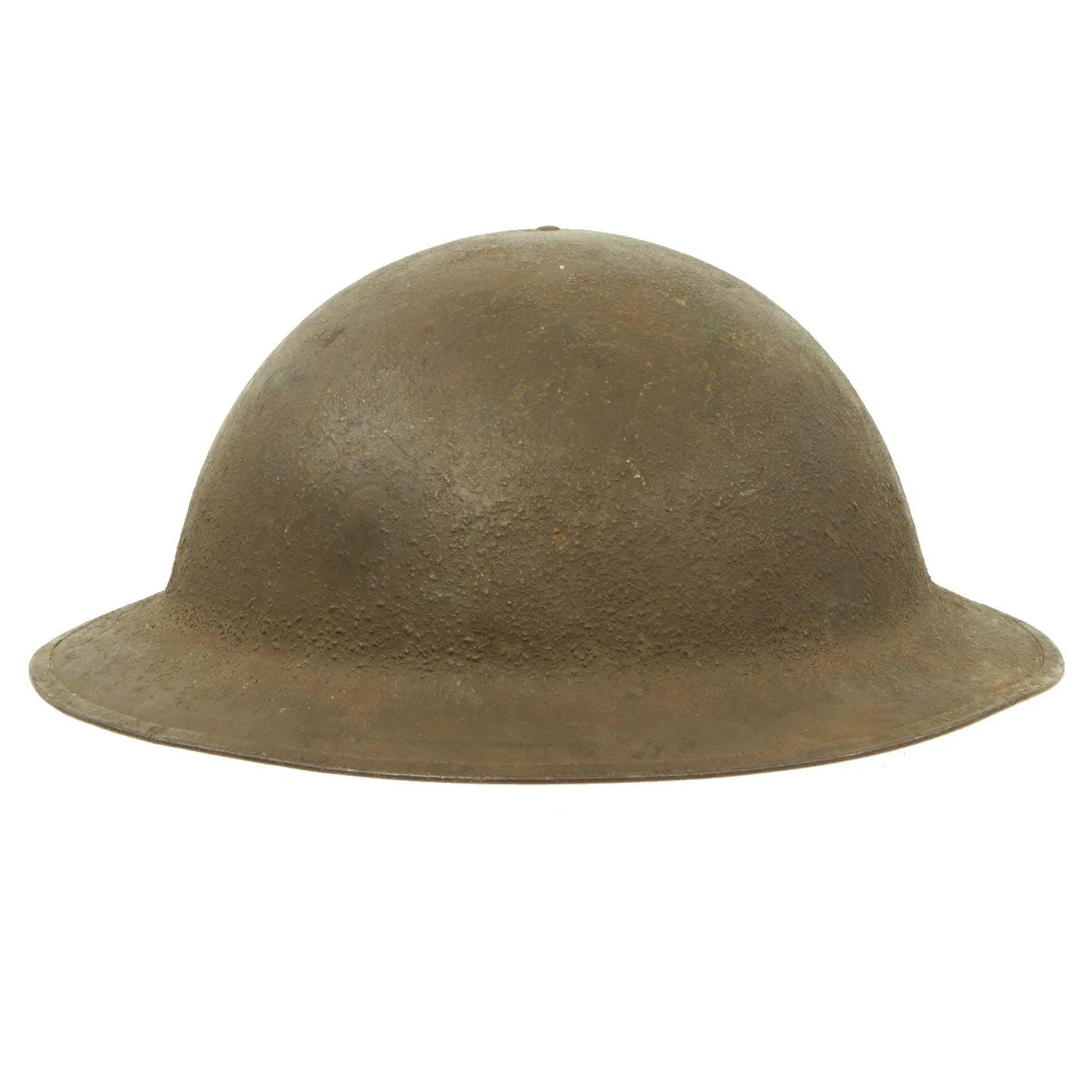 Original U.S. WWI M1917 Textured Paint Doughboy Helmet with SBR Gas Mask & Filter in Bag