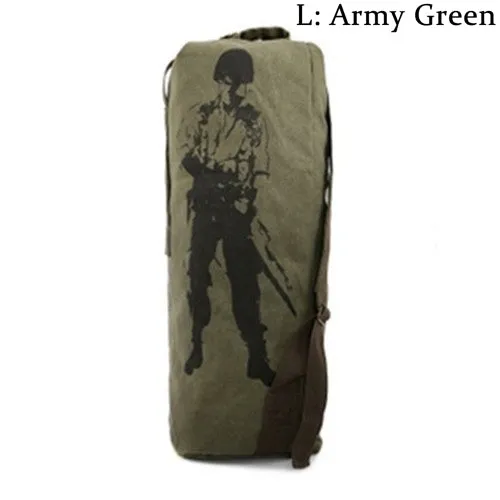 Outdoor Travel Luggage Army Bag Canvas Hiking Backpack Camping Tactical Rucksack