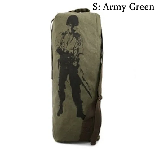 Outdoor Travel Luggage Army Bag Canvas Hiking Backpack Camping Tactical Rucksack